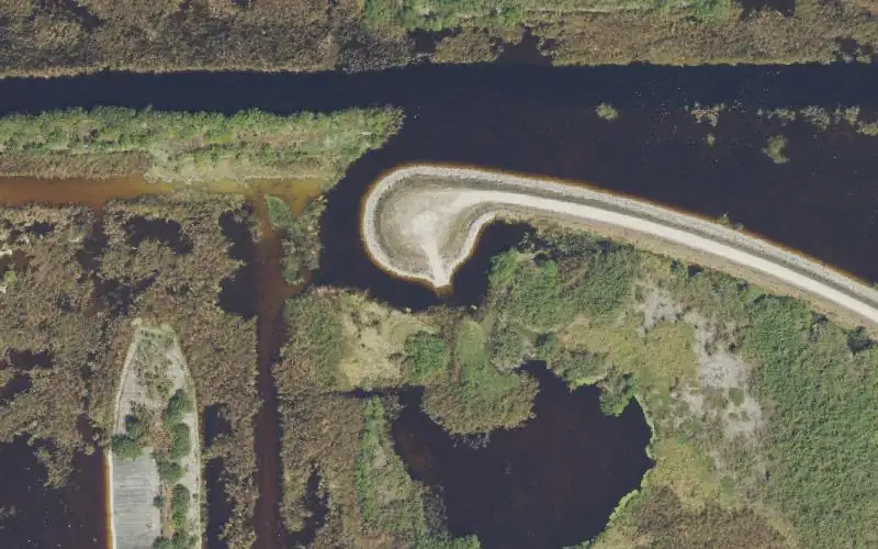 Aerial photo of the area around A-1 FEB Small Game Hunting Area Ramp #02, Palm Beach County