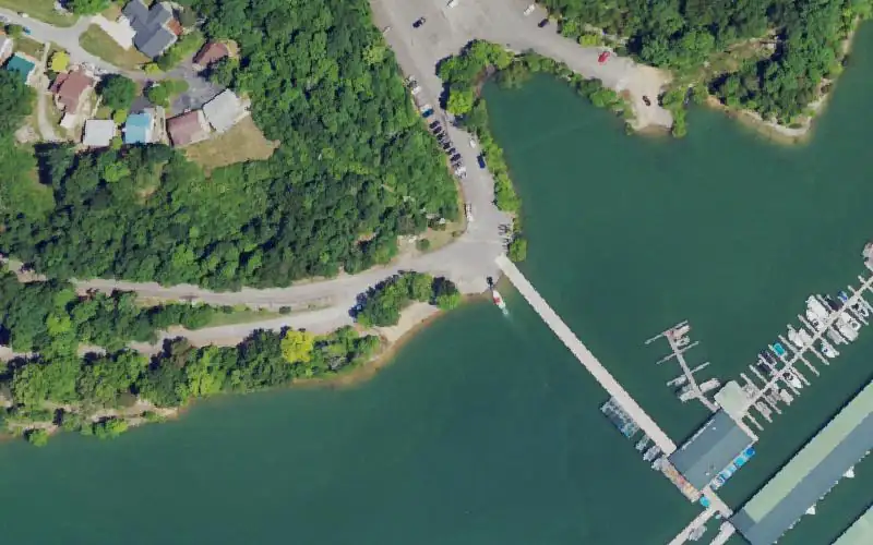 Aerial photo of the area around Alligator II, Russell County