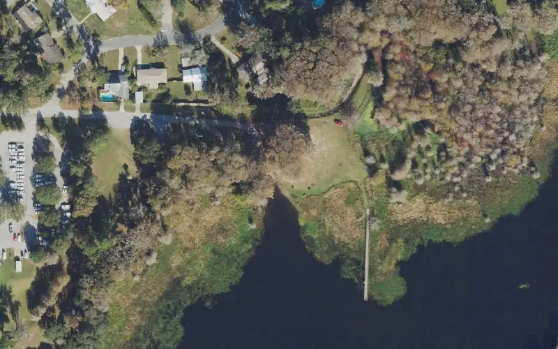 Aerial photo of the area around Alligator Lake North Fish Management Area (Lake City), Columbia County