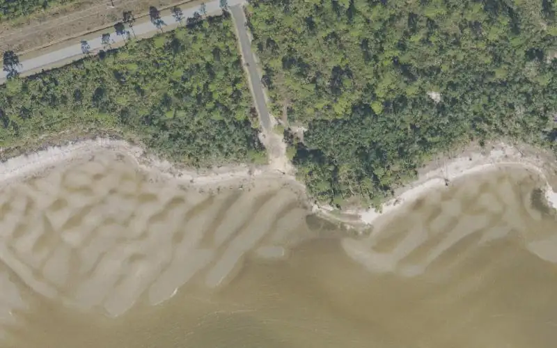 Aerial photo of the area around ANERR - St. Vincent Sound - 8 Mile Access Point, Franklin County
