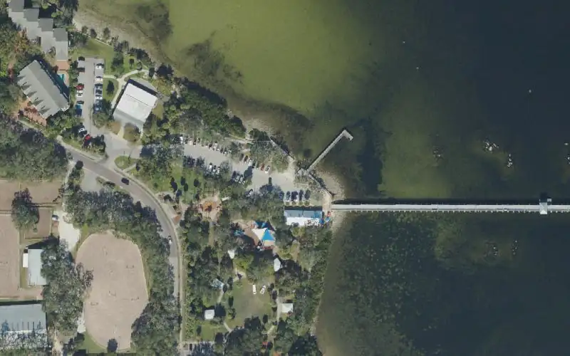 Aerial photo of the area around Ballast Point Park Public Boat Ramp, Hillsborough County