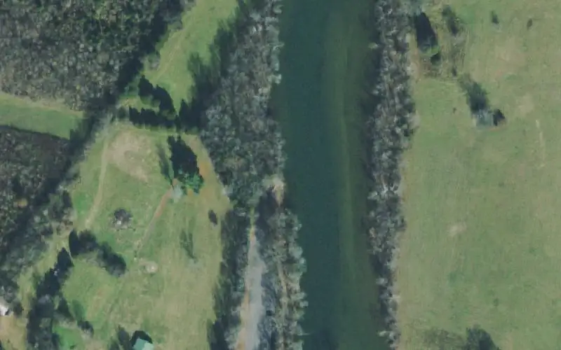 Aerial photo of the area around Bartons Creek, Wilson County