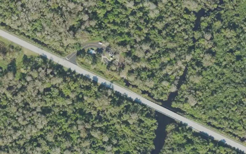 Aerial photo of the area around Big Cypress National Preserve - Turner River Canoe Launch, Collier County