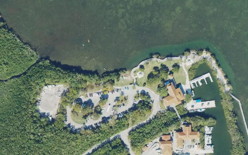 Aerial photo of the area around Biscayne National Park - Convoy Point Paddlecraft Launch, Miami-Dade County
