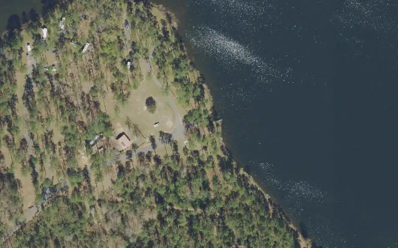 Aerial photo of the area around Blackwater River State Forest - Karick Lake South (No Gas Motors), Okaloosa County