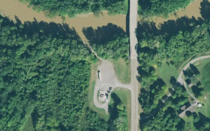 Aerial photo of the area around Bogota HWY 78, Dyer County
