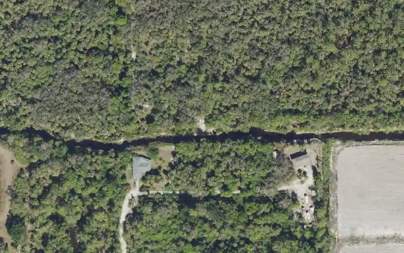 Aerial photo of the area around Bonita Springs Nature Place - Collum's Trail Kayak Launch, Lee County