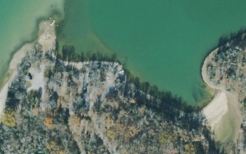 Aerial photo of the area around Boswell Landing, Stewart County