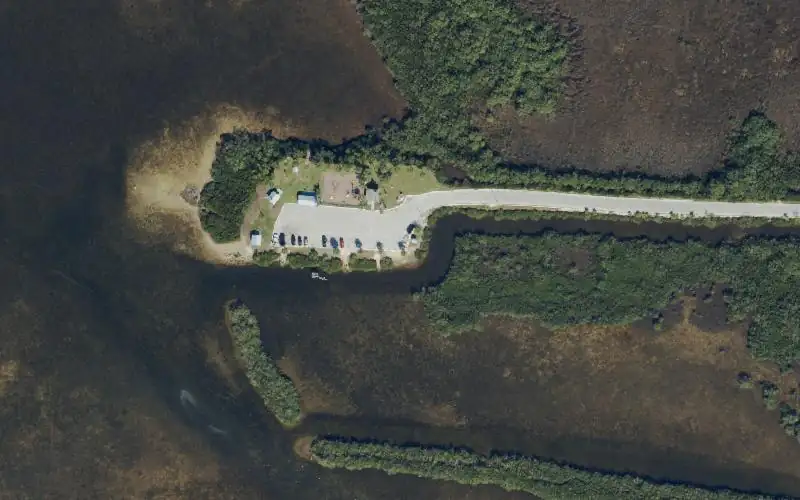 Aerial photo of the area around Brashner Park - Kayak Launch, Pasco County