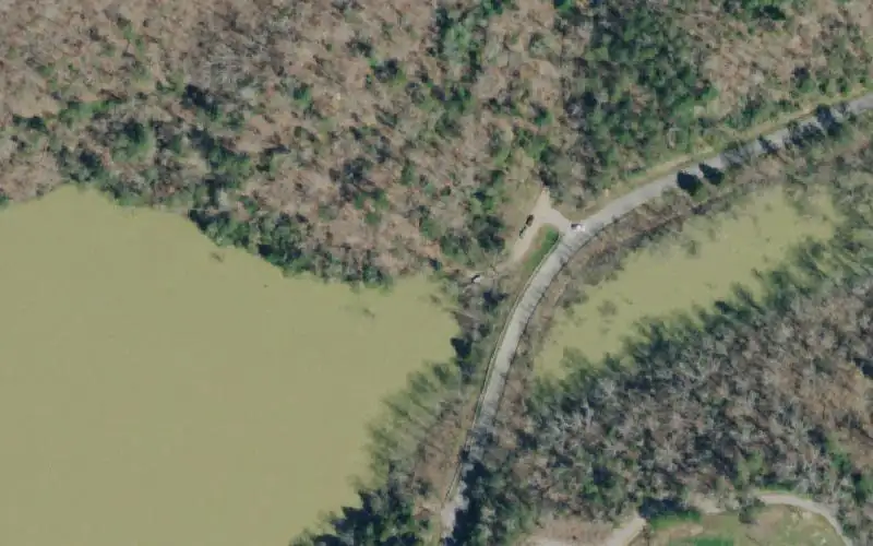 Aerial photo of the area around Bridgeport, Grainger County