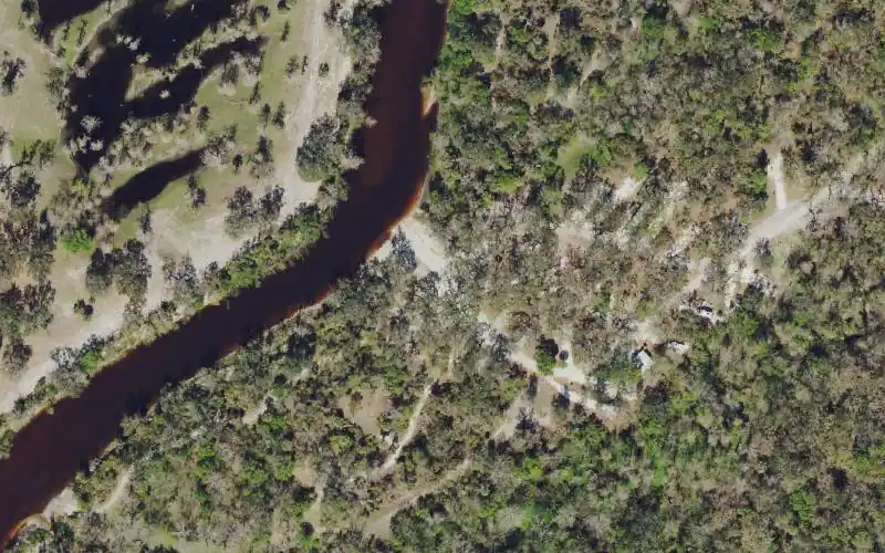 Aerial photo of the area around Brownville Park, DeSoto County