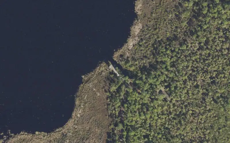 Aerial photo of the area around Buck Lake Conservation Area - Small Boat Launch (Permit Required), Brevard County