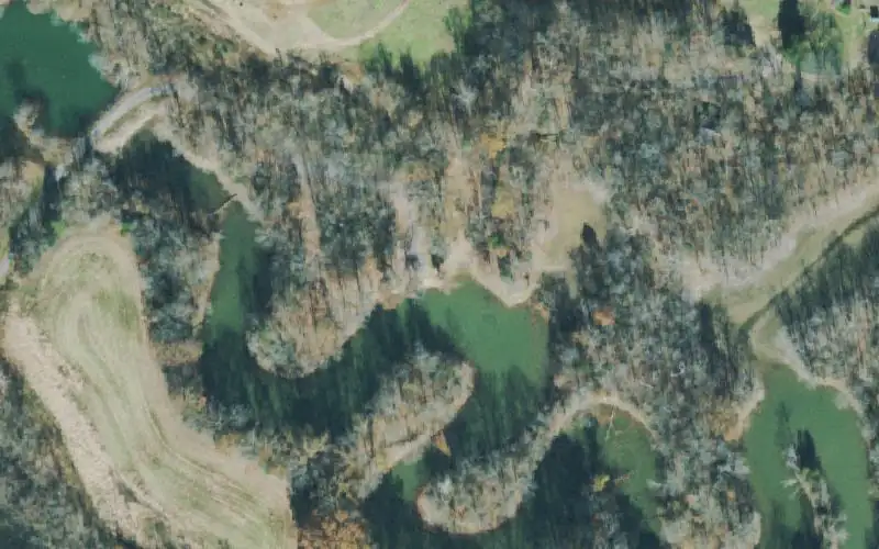 Aerial photo of the area around Bull Pasture, Stewart County
