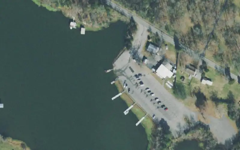 Aerial photo of the area around Bull Run Access, Sumner County