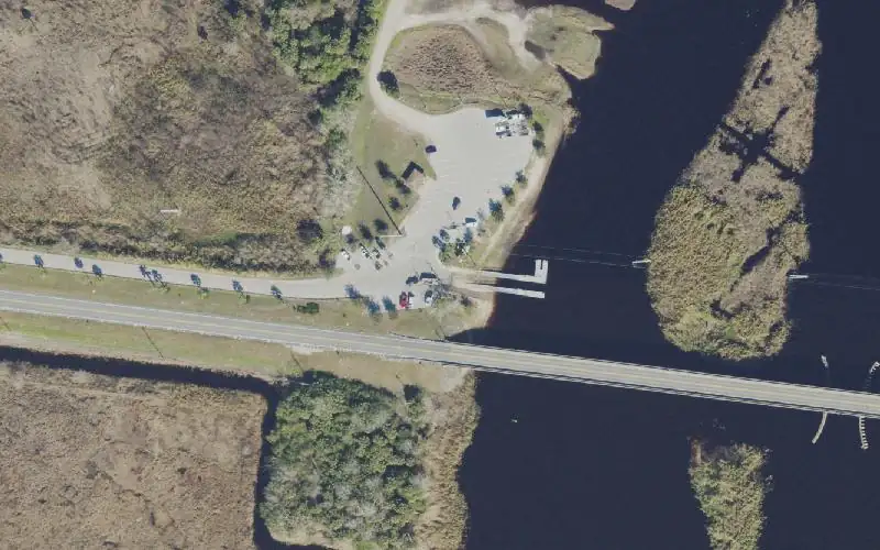 Aerial photo of the area around C.S. Lee Park, Seminole County