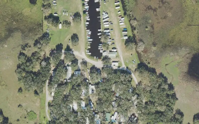 Aerial photo of the area around Camp Tiger, Polk County
