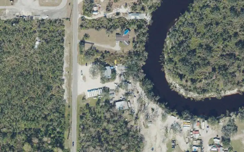 Aerial photo of the area around Canoe Outpost - Peace River, Inc. (Paid Customers Only - Call Ahead), DeSoto County