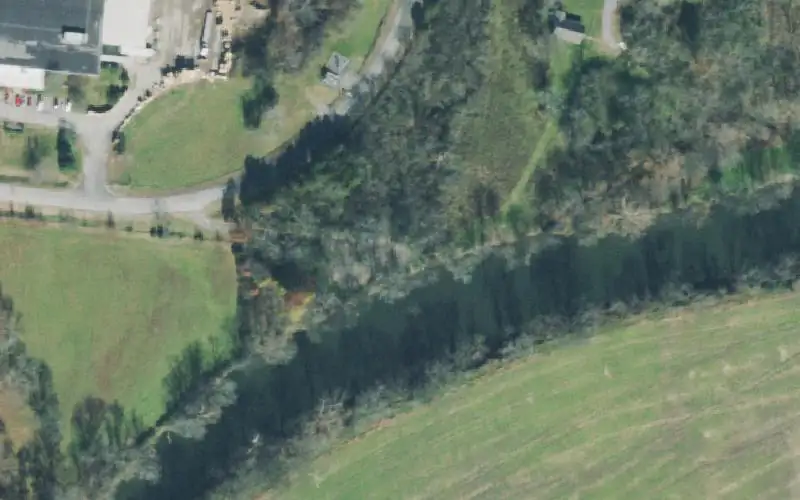 Aerial photo of the area around Chenault Ford, Lincoln County