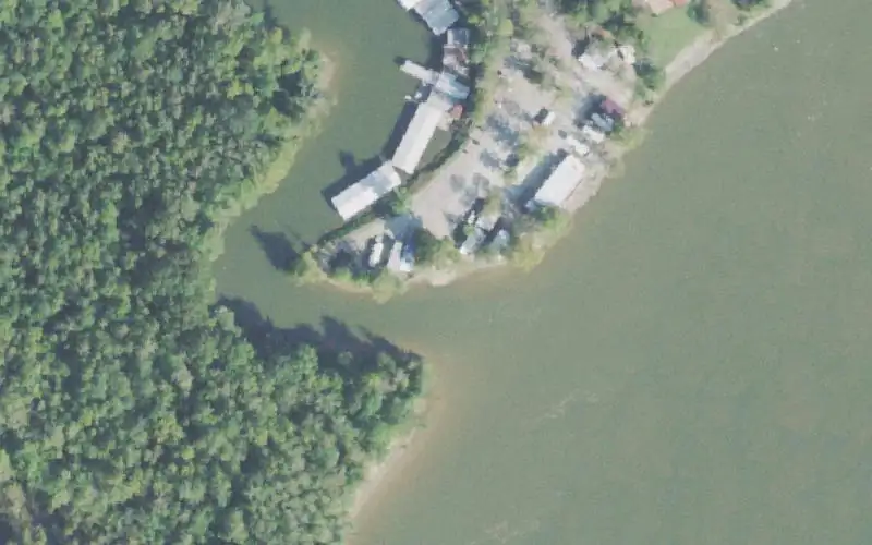 Aerial photo of the area around Cherokee Heights, Decatur County