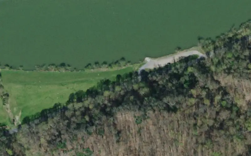 Aerial photo of the area around Christian Bend, Hawkins County