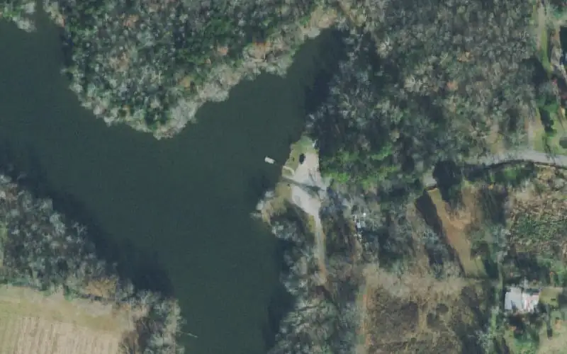 Aerial photo of the area around Ciaro Bend, Wilson County