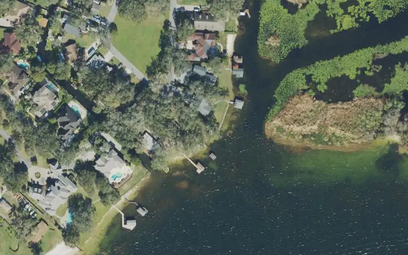Aerial photo of the area around City of Belle Isle Venitian Boat Ramp (RESIDENT PERMIT REQUIRED), Orange County
