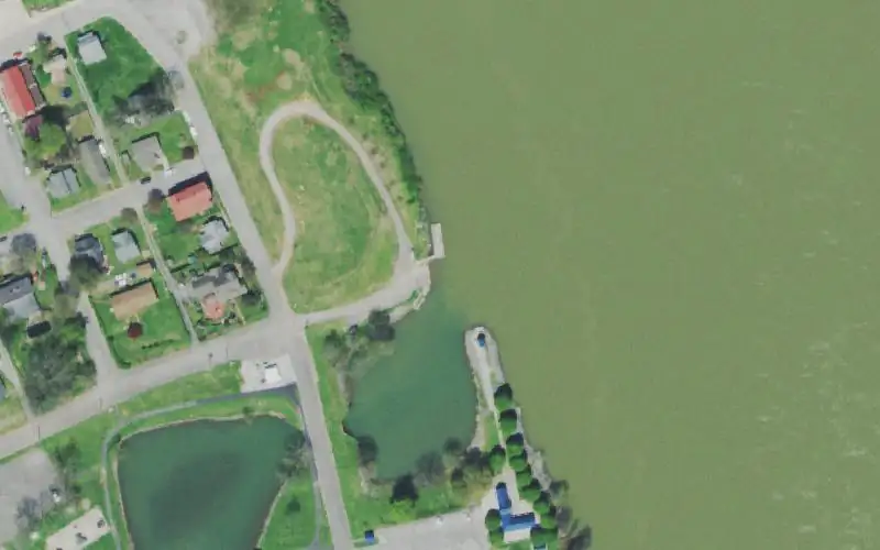 Aerial photo of the area around City of Loudon, Loudon County