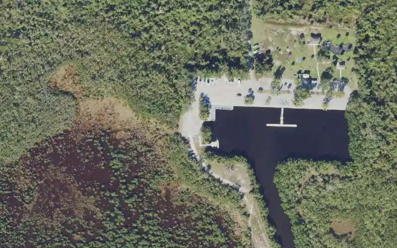 Aerial photo of the area around Collier-Seminole State Park - Boat Ramp, Collier County