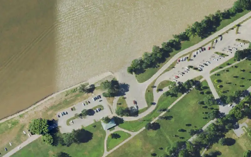 Aerial photo of the area around Cox's Park, Jefferson County