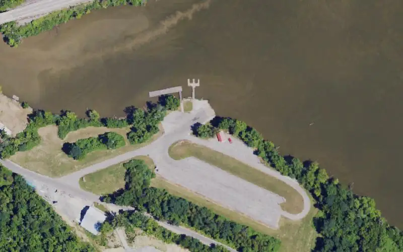 Aerial photo of the area around Craigs Creek Ramp OHR, Gallatin County