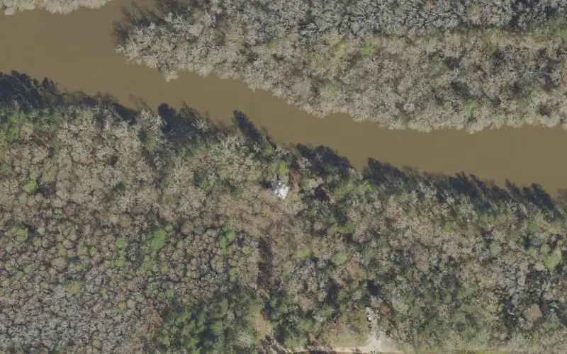 Aerial photo of the area around Crews Lake Ramp, Washington County