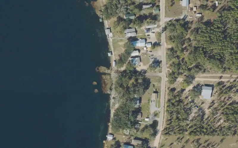Aerial photo of the area around Crystal Lake Public Boat Ramp (Chipley), Washington County