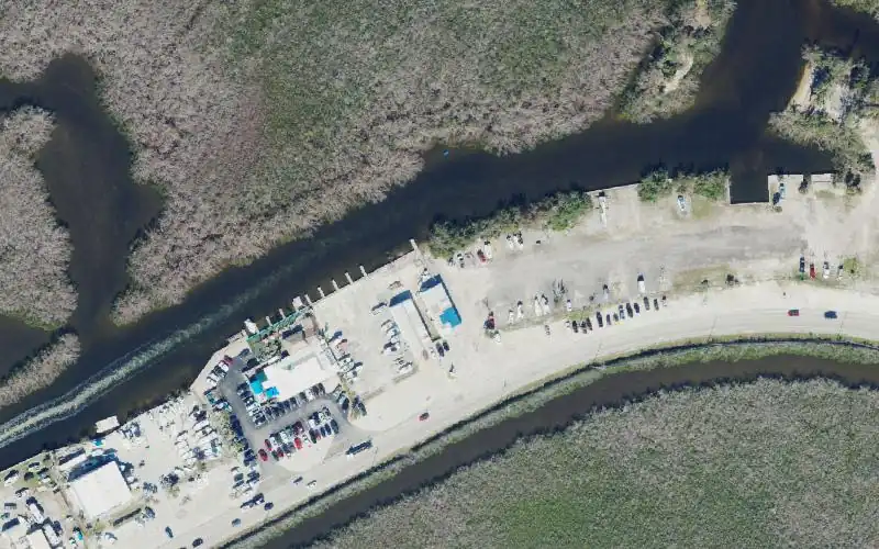 Aerial photo of the area around D & D Matlacha Bait, Tackle and Ramp, Lee County