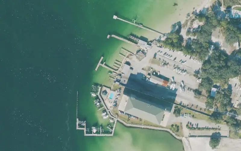Aerial photo of the area around Destin Marina, Okaloosa County
