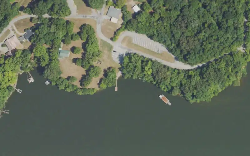 Aerial photo of the area around Donaldson Creek - Calhoun Hill, Trigg County
