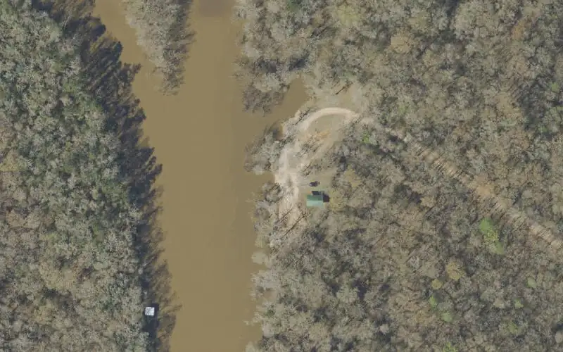 Aerial photo of the area around Douglas Ferry - Billy Lee Park - Hinson Crossroads, Washington County