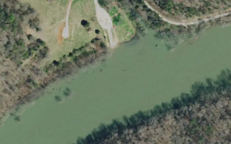 Aerial photo of the area around Earls Hollow, Claiborne County