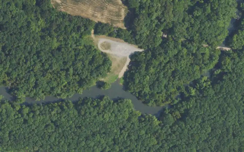 Aerial photo of the area around Eddy Creek Ramp, Lyon County