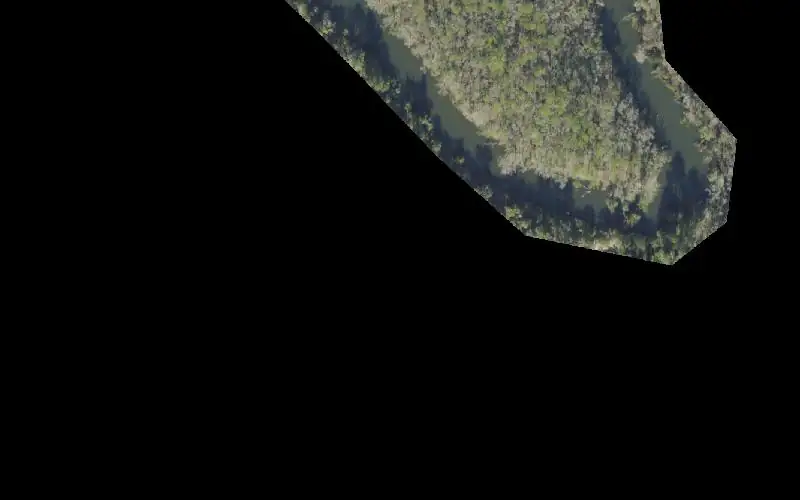 Aerial photo of the area around Eglin AFB - Weaver River Camp Canoe Launch (RESTRICTED ACCESS - PERMIT REQUIRED), Santa Rosa County