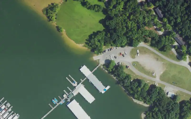 Aerial photo of the area around Emerald Isle Marina, Taylor County