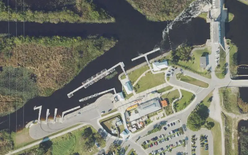 Aerial photo of the area around Everglades Holiday Park Outboard Ramp - DESTROYED, Broward County