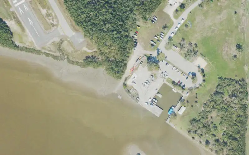 Aerial photo of the area around Everglades National Park - Gulf Coast Visitor Center - Canoe/Kayak Launch, Collier County
