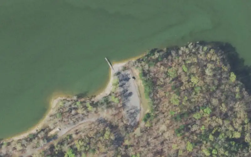Aerial photo of the area around Fooshee, Meigs County