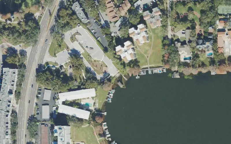 Aerial photo of the area around Fort Maitland Park Boat Ramp (Permit Required), Orange County