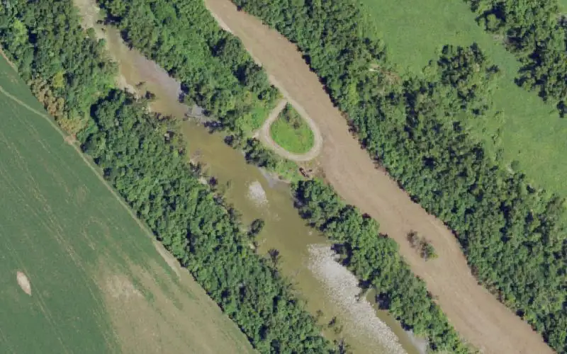 Aerial photo of the area around Front Slough, Union County