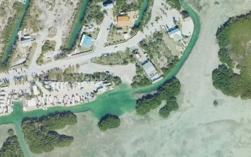 Aerial photo of the area around Geiger Key Undeveloped Access Site, Monroe County