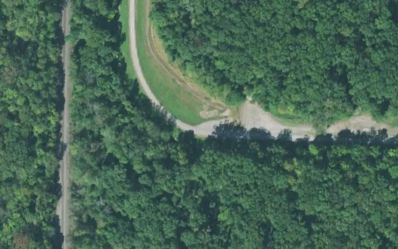 Aerial photo of the area around Gooch WMA A-dock, Obion County