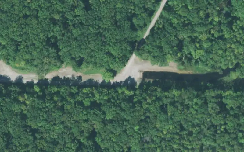 Aerial photo of the area around Gooch WMA, Obion County