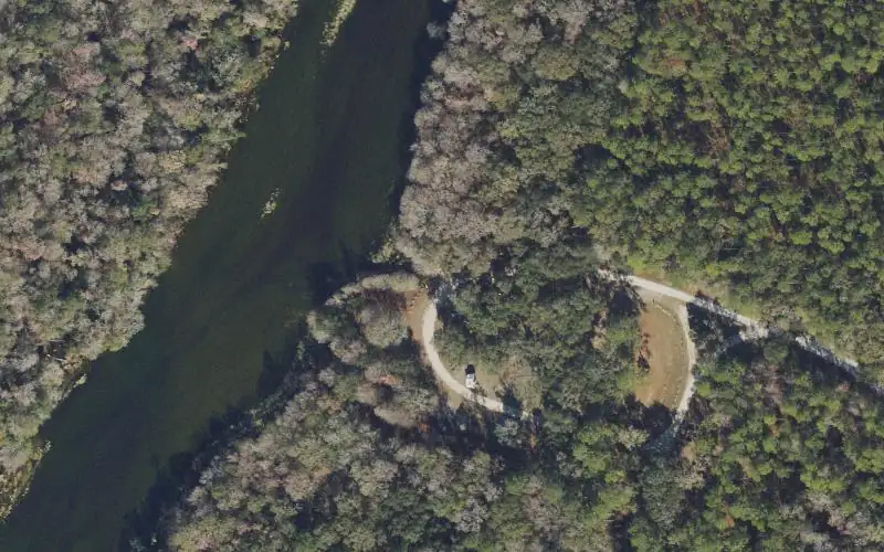 Aerial photo of the area around Goose Pasture Recreation Area (Small Boats Only), Jefferson County