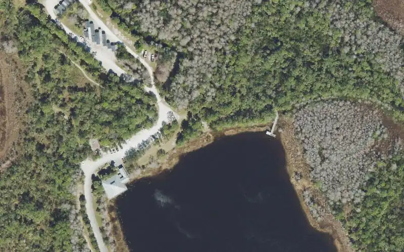 Aerial photo of the area around Grassy Waters Preserve Gator Lake Paddlecraft Access, Palm Beach County